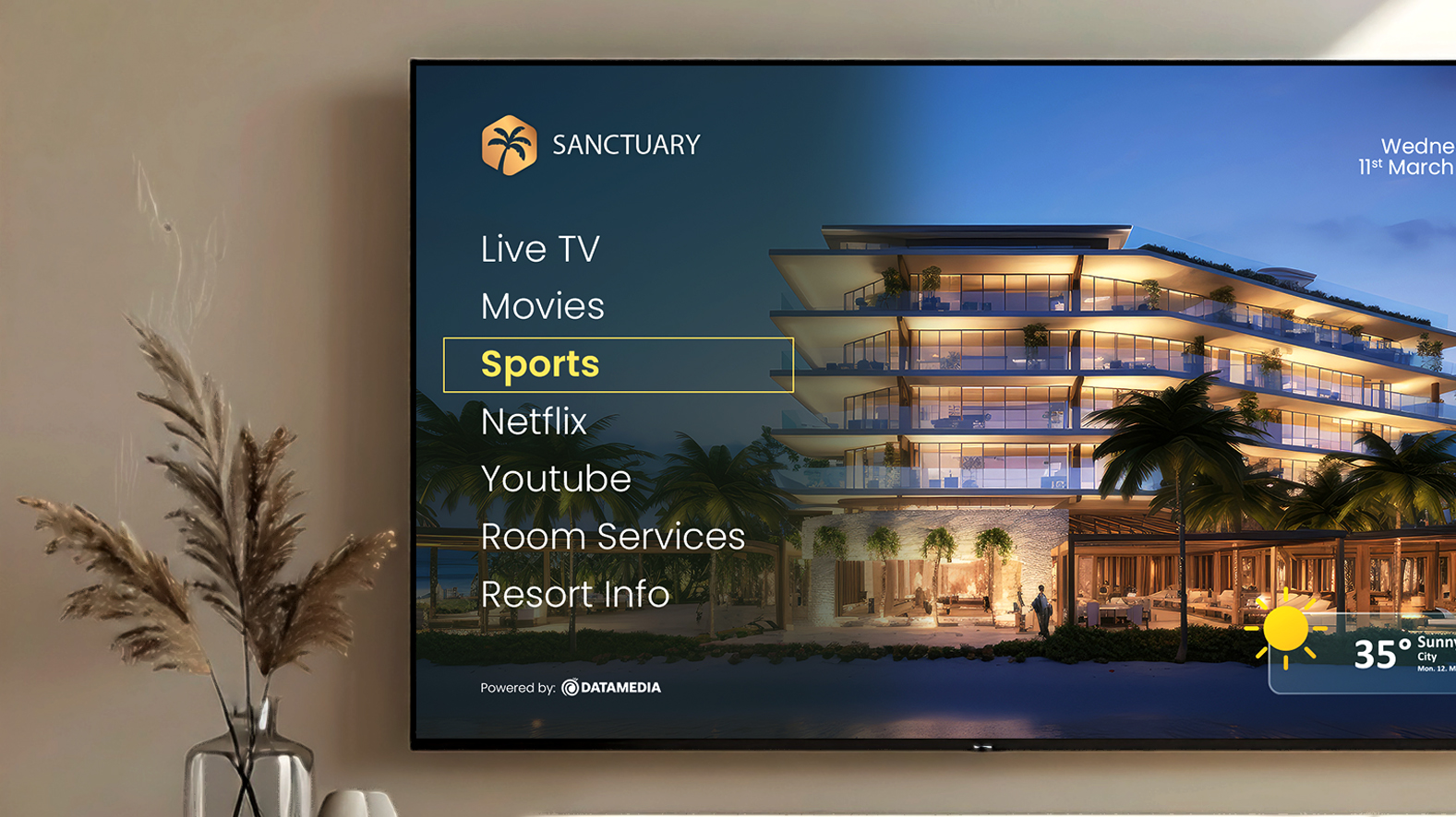 IPTV Welcome Screen